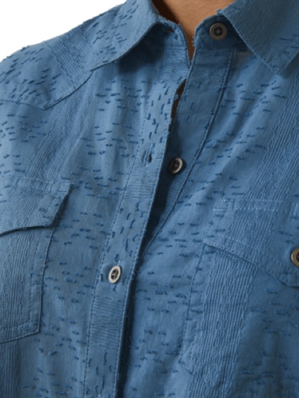 Ariat NWT Women's Sharing Copen Blue Long Sleeve Button Down Shirt 10043657 - Picture 5 of 8